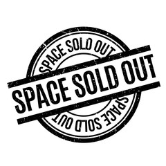 Space Sold Out rubber stamp. Grunge design with dust scratches. Effects can be easily removed for a clean, crisp look. Color is easily changed.