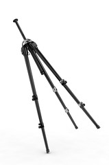 3d render detailed camera tripods on white background