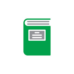 Book icon vector, filled flat sign, solid colorful pictogram isolated on white. Symbol, logo illustration. Pixel perfect