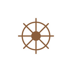 Obraz premium Ships wheel icon vector, filled flat sign, solid colorful pictogram isolated on white. Symbol, logo illustration. Pixel perfect