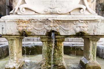 The Garraffello fountain in Palermo, Italy