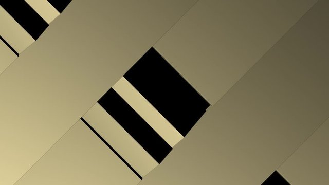 Abstract brown background with an animated rotating parallelepipeds