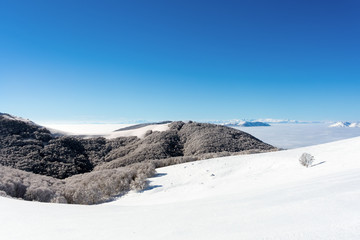 Amazing landscape in Vigla, Florina's ski center, Greece 