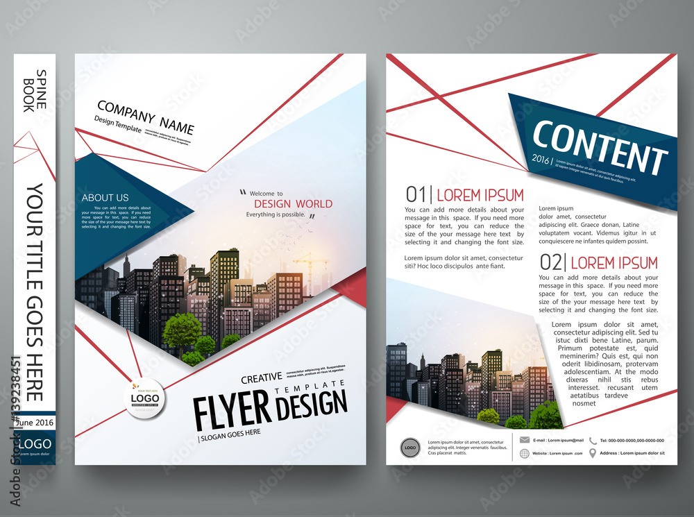 Wall mural portfolio design template vector. minimal brochure report business flyers magazine poster. abstract 