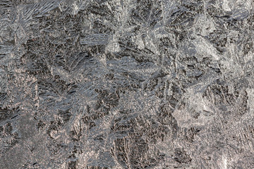 This is frosty pattern on glass window