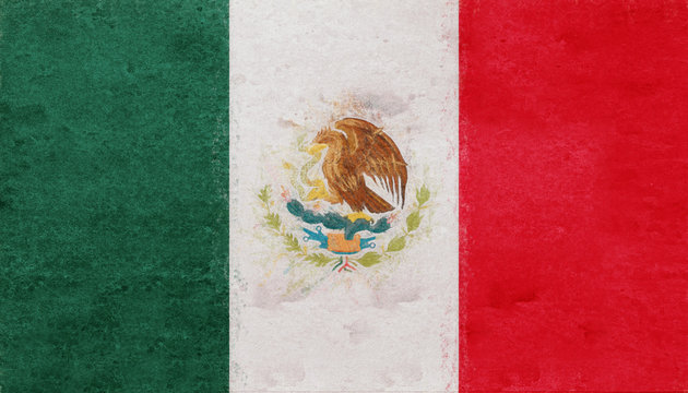 Flag of Mexico Grunge