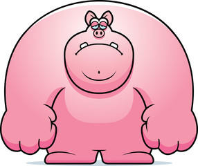 Sad Cartoon Pig
