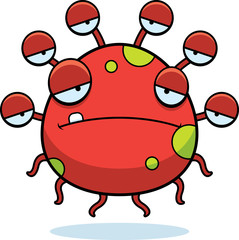 Sad Cartoon Eyeball Monster