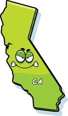 Cartoon Angry California