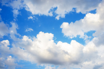 Obraz na płótnie Canvas blue sky background with a tiny clouds