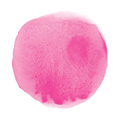 Abstract pink watercolor on white background