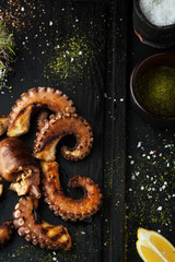 Grilled octopus with spices and lemon © Belokoni Dmitri