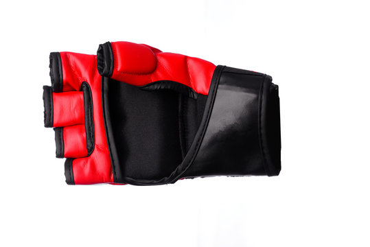 Kick-boxing gloves isolated on the white isolated