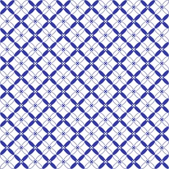 Seamless blue and white vector pattern Seamless background for textile, manufacturing, wallpapers, print, wrap