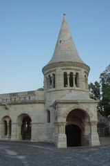 Obraz premium Fischerbastei in Budapest Türmchen