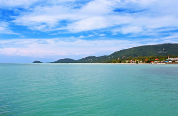 Beautiful tropical beach in Samui island, Thailand