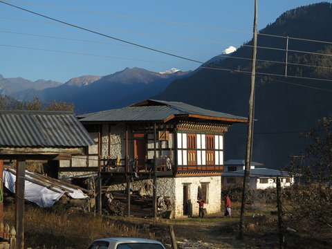 Traditional old house - rural Bhutan