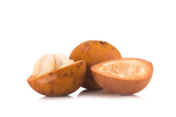 Santol fruit isolated on white background