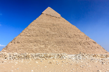 Fototapeta na wymiar The pyramid of Khafre in Egypt