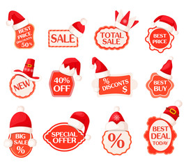 Sale and Discounts Labels with Percents Collection