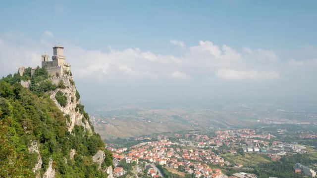 Rocca della Guaita, the most ancient fortress of San Marino, Italy