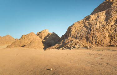 Mountain cliff in the desert