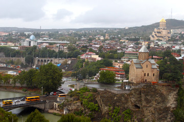 Fototapeta na wymiar Nice view of Tbilisi, Georgi