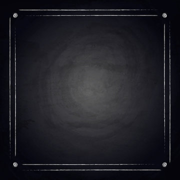 Empty border on blackboard chalkboard background