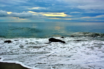 Tropical Summer Seashore Sunrise