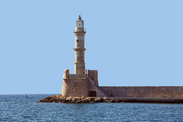 The Venetial Lighhouse at Chania, Crete