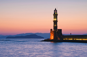 Sunset in Chania, Crete