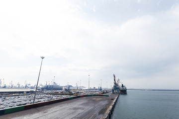 Fototapeta na wymiar Commercial Harbor