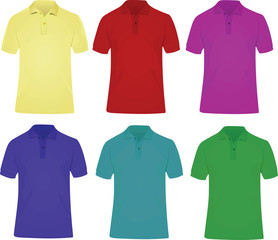 Man polo t shirt vector