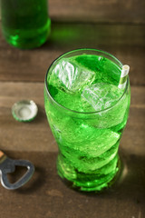 Refreshing Green Lime Soda Pop