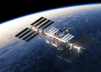 International Space Station Orbiting Earth - 139250037