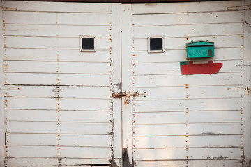 old garage door
