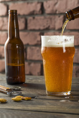 Cold Refreshing American Lager Crafter Beer