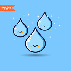 Drop. Vector, illustration, eps10.