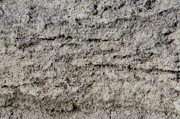 Piece of sediment sea cliff.