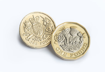 New british pound coin with old design