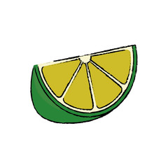 Lemon delicious fruit icon vector illustration graphic design