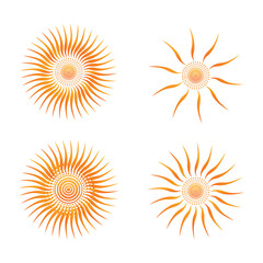 Sun vector icon