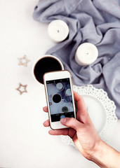 spring mood laid out beautiful things on the table