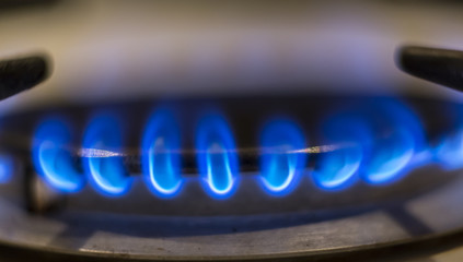 burning gas