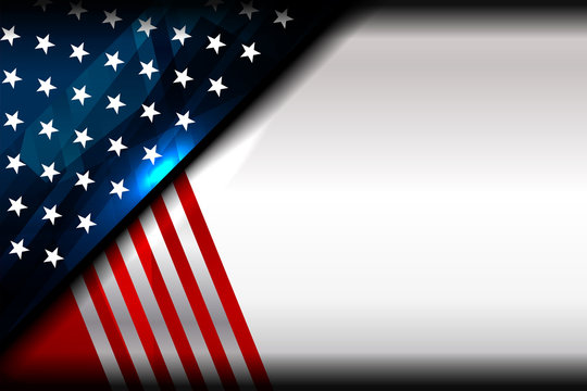 USA Flag Color Backgrounds, vector illustration