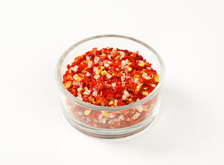 dried pepper and salt