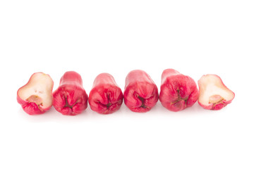 Rose apple isolated on the white background