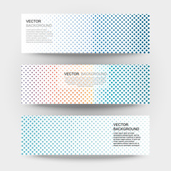 Abstract halftone dots background. Vector gradient pattern.