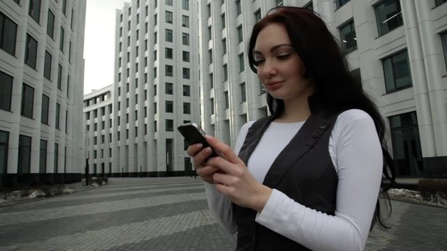 The woman with the phone is overwritten.