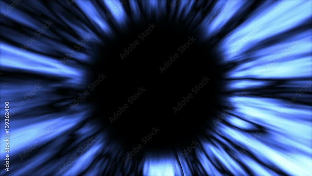 Poster abstract background with black hole. space backdrop. seamless loop
